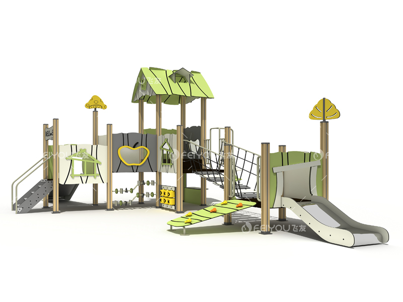 FY196-02抗倍特板滑梯-户外儿童组合滑梯